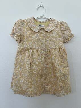 Amazon x Sofia Grainge yellow floral dress NWT